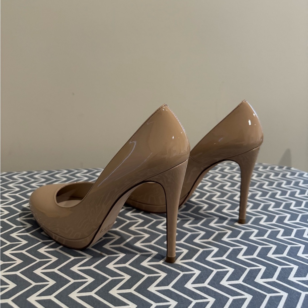 original L.K Bennett London Sledge Platform Pump